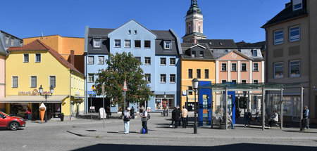 Demnächst wieder belebter: Innenstadt von Greiz am Donnerstag