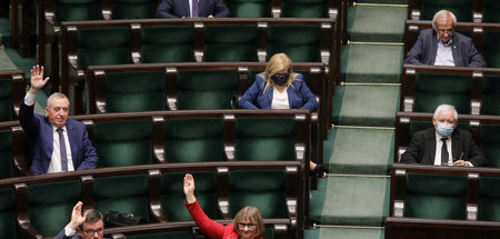 Sitzung des polnischen Parlaments am Mittwoch Sitzung des polnischen Parlaments am Mittwoch