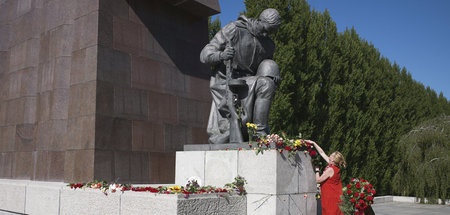 Gedenken im Treptower Park in Berlin (9. Mai 2020)