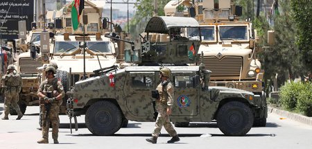 Vom Westen hochgerüstet: Afghanische Sicherheitskräfte vor angeg...