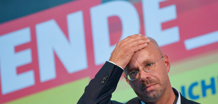 Andreas Kalbitz, Fraktionsvorsitzender der AfD im Brandenburger ...