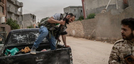 Kämpfer der international anerkannten libyschen »Konsensregierun...