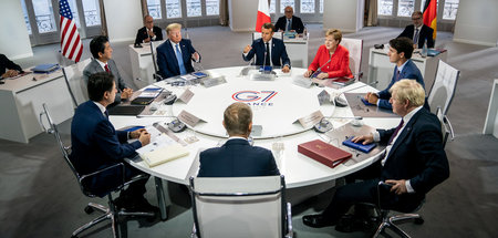 Die Herren der Welt unter sich beim »G-7«-Treffen? Zum Glück nic...