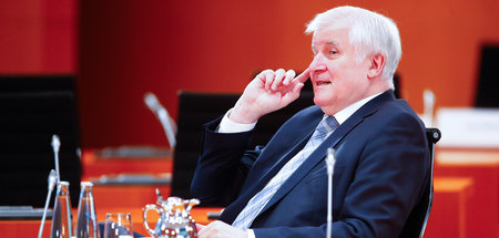 Horst Seehofer (CSU) bei einer Kabinettsitzung der Bundesregieru