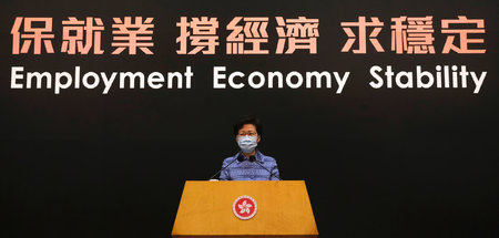 Hongkongs Regierungschefin Carrie Lam kann sich auf den Rückhalt