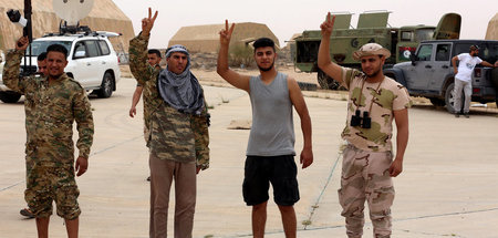 Mit Hilfe der Türkei auf dem Vormarsch: Truppen der Tripolis-Reg...