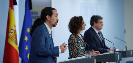 Pablo Iglesias (Podemos), zweiter Vizeregierungschef von Spanien