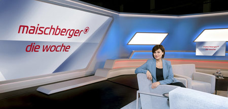 Ziemlich weiß hier: Sandra Maischberger