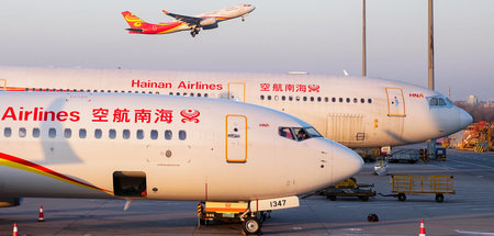 Auch die Maschinen von Hainan Airlines dürfen nicht mehr in die ... Auch die Maschinen von Hainan Airlines dürfen nicht mehr in die ...
