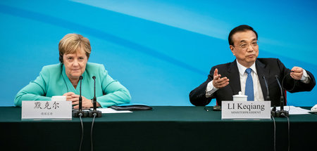 Im September 2019 trafen sich Bundeskanzlerin Angela Merkel (CDU...