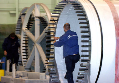Windkraft für die Welt. Firmen wie die Nordex AG in Rostock baue...