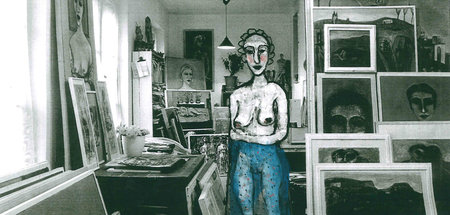 »Auf die Schönheiten des Lebens stoßen« (Blick ins Atelier) »Auf die Schönheiten des Lebens stoßen« (Blick ins Atelier)