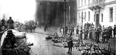 Faschistische Stoßtruppe: Soldaten der Brigade Ehrhardt am Morge...