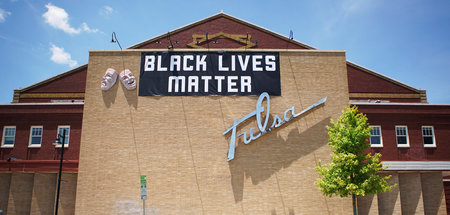 Trump-Anhänger und »Black Lives Matter«-Bewegung werden am Sonna