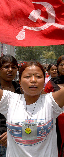 Kathmandu: Demonstration für die Maoisten Kathmandu: Demonstration für die Maoisten