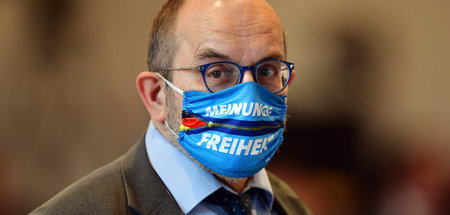 Die Show läuft weiter: Thomas Rudy, Abgeordneter der AfD im Thür...