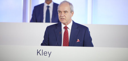 Lufthansa-Aufsichtsratschef Karl-Ludwig Kley am Donnerstag bei d