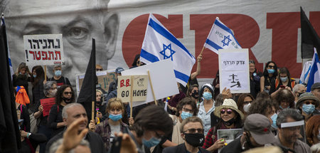 Schon im Mai war es in Israel zu Protesten gegen Benjamin Netanj...