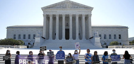 Rechte Abtreibungsgegner vor dem Obersten Gericht in Washington 