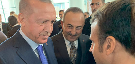 Sind sich nicht ganz grün: Erdogan und Macron