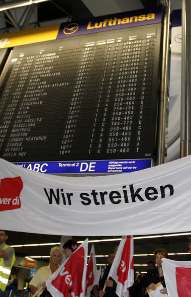Trotz Streik kaum Verspätungen: Montag am Frankfurter Flughafen
