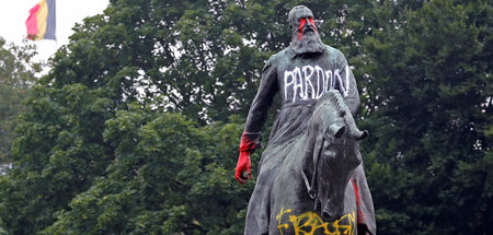Mit gutem Grund verhasst: Eine im Zuge der »Black Lives Matter«-...