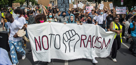 Demonstration gegen Rassismus und Polizeigewalt am Sonnabend in ...