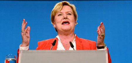 Mit Ideen zum Thema Wehrpflicht: Eva Högl (Berlin, 20.5.2017)