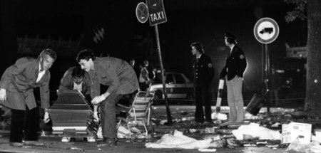 Der Tatort des Oktoberfestattentats am 26. September 1980, bei d