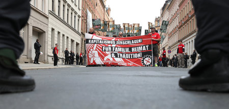 Demonstration der Neonazipartei »Der III. Weg« in Chemnitz (1.5....