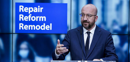 EU-Ratspräsident Charles Michel stellte ein Umverteilungsprogram... EU-Ratspräsident Charles Michel stellte ein Umverteilungsprogram...