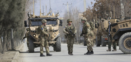 Britische Soldaten des NATO-Einsatzes »Resolute Support« in Kabu