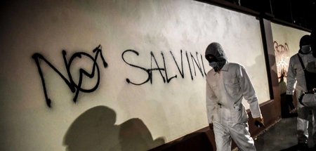 Unerwünscht. Der Anführer der rassistischen Lega und zeitweilige...