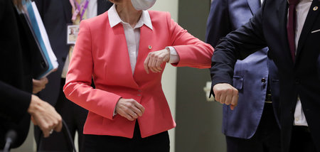 EU-Kommissionschefin Ursula von der Leyen und Luxemburgs Premier...