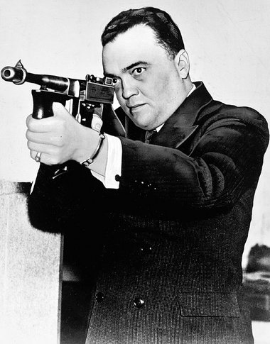 Von 1924 bis 1972 Chef des FBI: J. Edgar Hoover im Jahr 1936