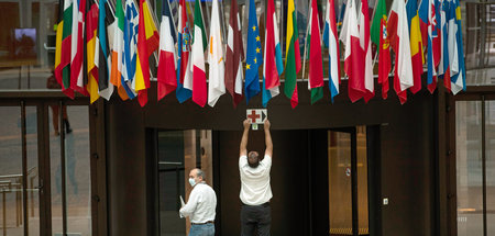 Erste Hilfe in der Krise? Gebäude des Europäischen Rates in Brüs...