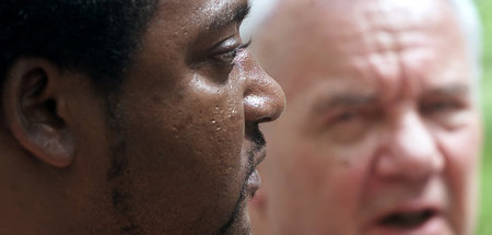 Der Brite Noël Martin neben dem damaligen Ministerpräsidenten vo...