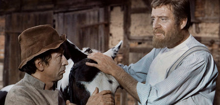 Fred Düren (kleiner Klaus, l.) und Siegfried Kilian (großer Klau...