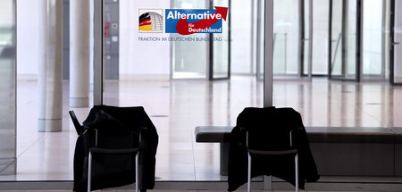 Logo der Fraktion der AfD im Bundestag (Archivbild)