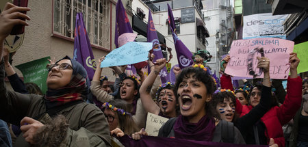 Frauenkampftag am 8. März in Istanbul