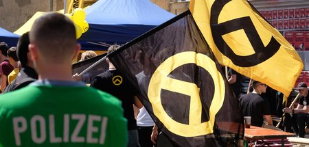 Die »Identitäre Bewegung« demonstrierte am 20. Juli 2019 in Hall...