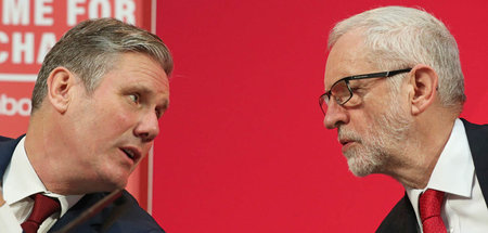 Der neue Labour-Vorsitzende Keir Starmer (l.) und der frühere Je... Der neue Labour-Vorsitzende Keir Starmer (l.) und der frühere Je...