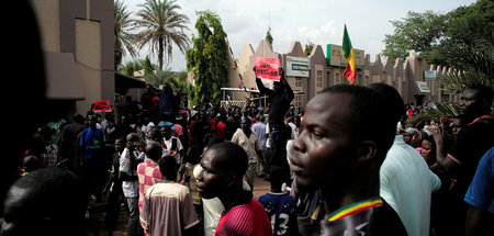 Demonstration in Malis Hauptstadt Bamako gegen die Regierung von... Demonstration in Malis Hauptstadt Bamako gegen die Regierung von...