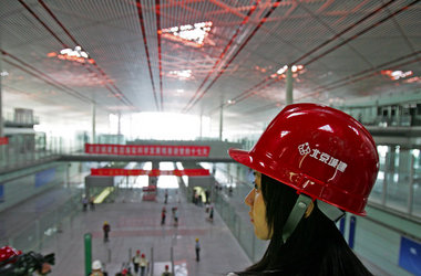 Bejing Airport: Noch herrscht die Ruhe vor dem Sturm