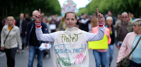 Demonstration gegen Coronamaßnahmen am 30. Mai 2020 in Berlin