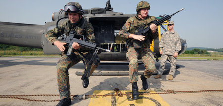 Hubschrauber der US-Armee bei Bundeswehr-Manöver: Die transatlan...