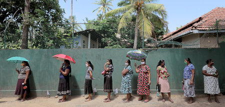 Sri Lanka bereitet sich auf eine Parlamentswahl unter außergewöh...