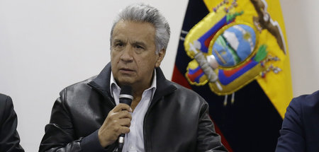 Freut sich über verringerte Schulden: Ecuadors Staatschef Lenín ...