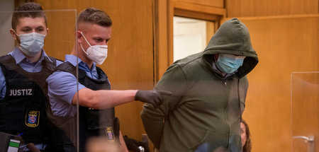 Markus Hartmann an einem der ersten Verhandlungstage im Juni