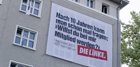 Was soll das denn kosten? Mitgliederwerbung am Berliner Karl-Lie...